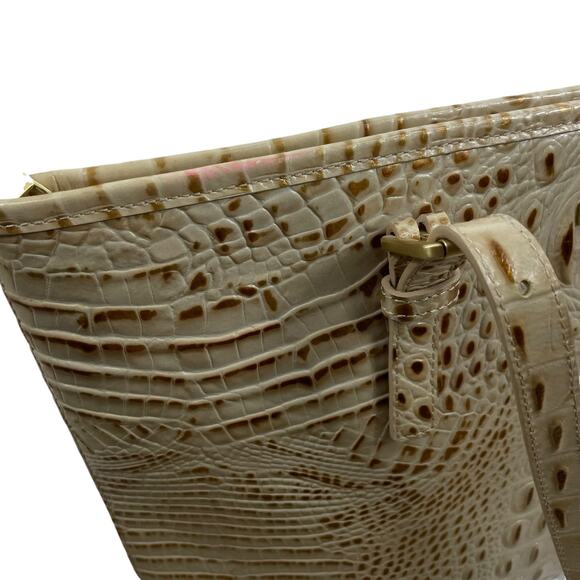 Brahmin Medium Asher Melbourne Tote Bag Shoulder Bag Leather Tan - Picture 6 of 10